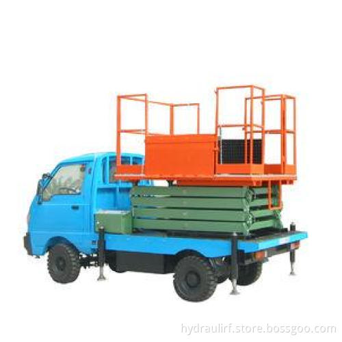 11 meters telescopic legs truck - mounted scissor lift with